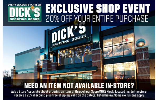 Dick's Sporting Goods Coupon 3/7-3/10!